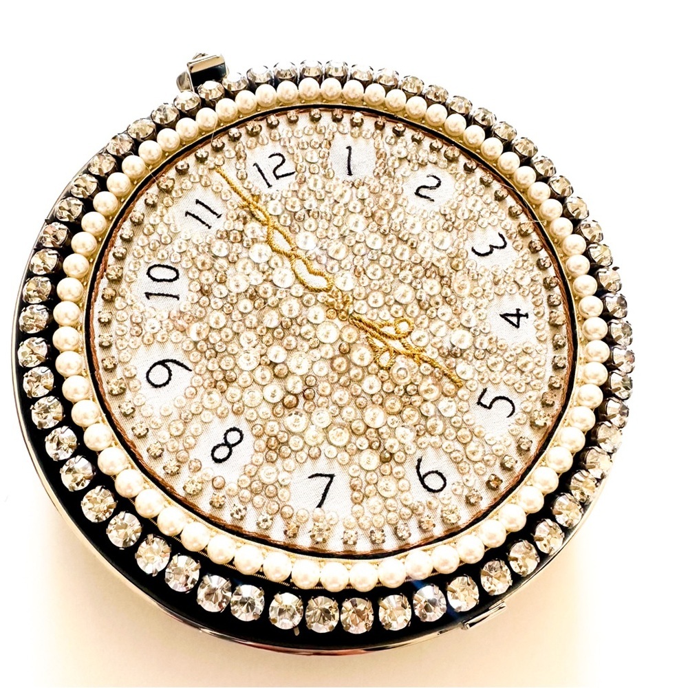 Alexander McQueen Embellished Clock Clutch w/ Chain Immaculate & with Box - Picture 12 of 15